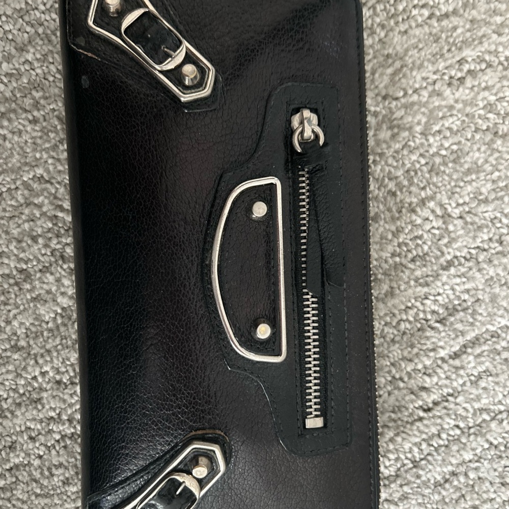 Balenciaga Black Leather Wallet